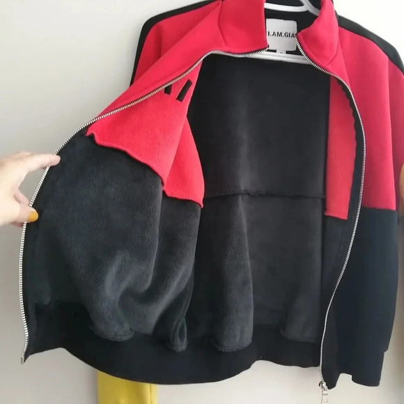 I.AM.GIA Blaster Colourblock Zip Up Fleece Lined Jacket 90s Streetwear Small - Picture 7 of 16
